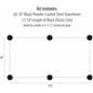 6-Stanchion Black Low Profile Barrier System for 6' x 12' Barricade