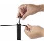 Screw-off Top on the 4-Post Low Profile Stanchion Barrier System