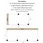 2 Wall Receptors Included with 4-Post Low Profile Stanchion Barrier System