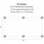 16" High 6-Stanchion Silver Low Profile Barrier Set