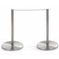 2-Post Section of the 8-Barrier Silver Low Profile Stanchion Set