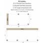 Outline of 4-Post Silver Low Profile Stanchion Barrier