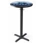 Round custom logo bar table with personalized top