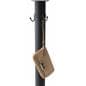 Black bar table with hanging hooks for storage