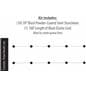 Sketch of 10-Stanchion Black Museum Barrier System