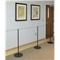 Art Gallery Barricade Using the 10-Stanchion Black Museum Barrier System
