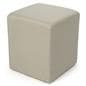 Custom printed cube seating set has natural color upholstery