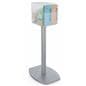 Pedestal suggestion box stand with lock and large top slot