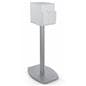 Pedestal suggestion box stand with lock and frosted container for privacy