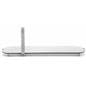 Height adjustable standing desk converter with slim profile