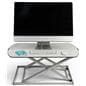 Height adjustable standing desk converter for a more comfortable workday