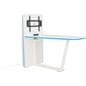 Multimedia conference table is 36 inches wide