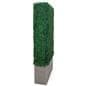 Artificial boxwood hedge panels with sleek and minimal design