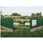 Artificial boxwood hedge panels with weatherproof design