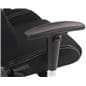 PC gaming chair with double stitch design and adjustable armrest