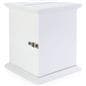 White card box with photo frame and 9" wide door opening 