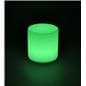 Light Up Round Cocktail Table Stool with Green Light Color