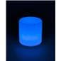 Light Up Round Cocktail Table Stool with Blue Color