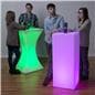 LED Highboy Cocktail Table with Multicolor Lights