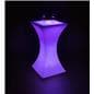 Purple LED Hourglass Pub Table