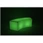 soft glow LED serpentine bench