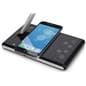 LED desk lamp phone charger with wireless powering base