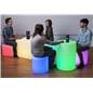 Illuminated Cocktail Table Set in Lounge Setting