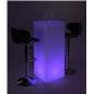 LED tall boy bar table set with 16 color settings