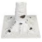 Lighted birch tree with stake holes in base