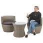 3 piece wicker bistro set for two people