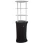 Pop Up Display Tower with Black Fabric Cover