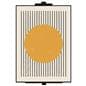 Wall mount easel can hold media sized up to 36 inches tall