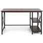 Industrial style computer desk with overall width of 47 inches