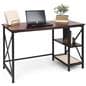 Industrial style computer desk with overall weight capacity of 440lbs