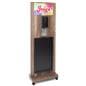 Chalkboard sanitizer station with magnetic graphic