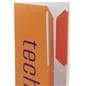 Triangle marketing bollard cover with easy insert tabs