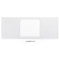 Student desk sneeze guard with two side privacy panels