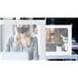 Student desktop privacy shield with clear polyester panels