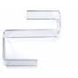 two-sided cube mount acrylic hanging hook