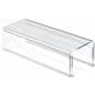 Acrylic cubicle name plate bracket made with clear plastic
