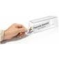 Acrylic partition name plate display with room for two inserts