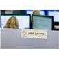 slide-on cubicle name plate holder