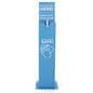 Cardboard hand sanitizer station with 10 inch width
