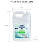 Cardboard hand sanitizer station hold F-style gallon jugs