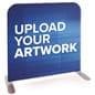 Tension fabric cafe style barrier with replacement graphics available