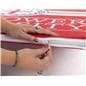 Stretch fabric cafe divider with zipper to secure fabric cover