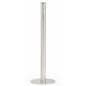 Brushed stainless steel fixed post art gallery stanchion