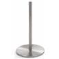 Single Silver Exhibit Low Profile Stanchion