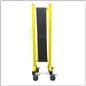 Collapsible security gate with accordion style closure 