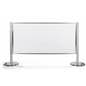 Modular acrylic stanchion post panel barriers